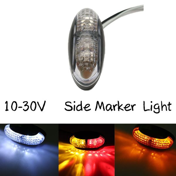 12v/24v 4led trailer truck clearance side marker indicator light lorry lamp amber&red /red / amber / white 9-30v 
12v/24v 4led trailer truck clearance side marker indicator light lorry lamp amber&red /red / amber / white 9-30v