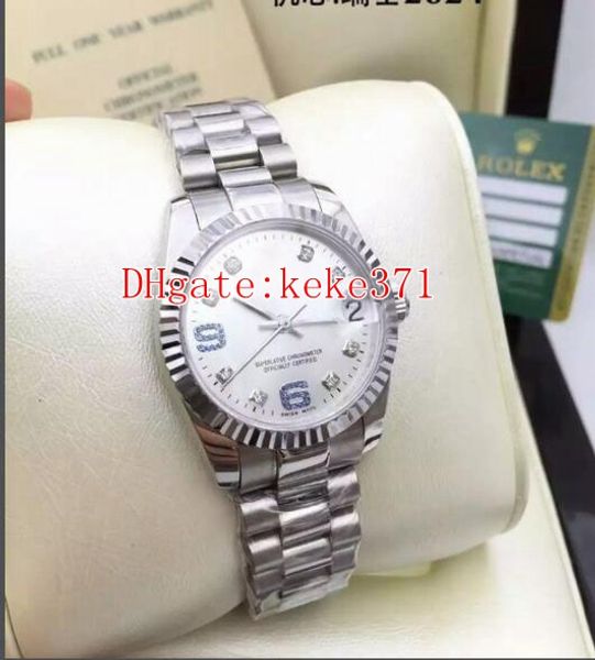 fashion wristwatches datejust pearlmaster 116234 31mm white diamond dial stainless steel mechanical automatic ladies women's watch watc, Slivery;brown
fashion wristwatches datejust pearlmaster 116234 31mm white diamond dial stainless steel mechanical automatic ladies women's watch watc, Slivery;brown