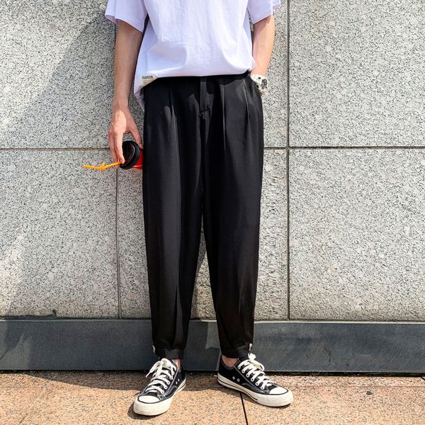 men's suits & blazers casual black mens dress pants fashion khaki suit pant summer thin big size 4xl 5xl trousers formal for young peop, White;black
men's suits & blazers casual black mens dress pants fashion khaki suit pant summer thin big size 4xl 5xl trousers formal for young peop, White;black