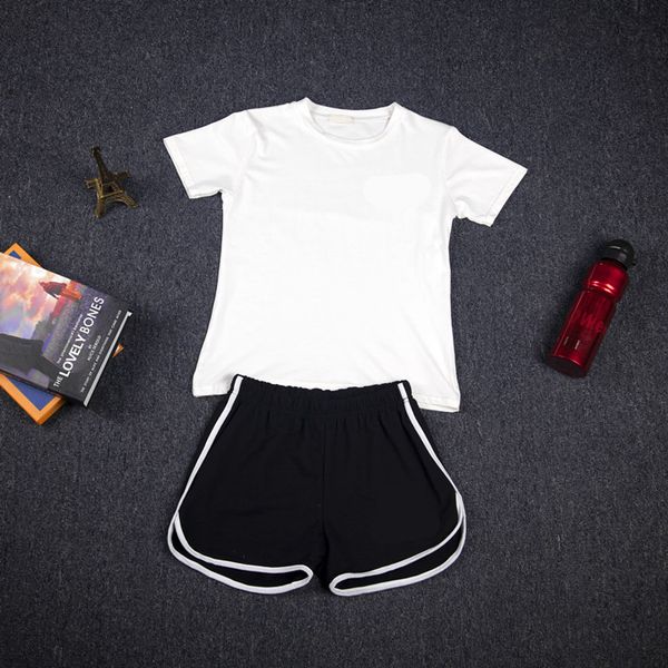 running sets women's simple all-match sport suit solid color loose slim short sleeve cotton t-shorts sports casual two-piece female, Black;blue
running sets women's simple all-match sport suit solid color loose slim short sleeve cotton t-shorts sports casual two-piece female, Black;blue