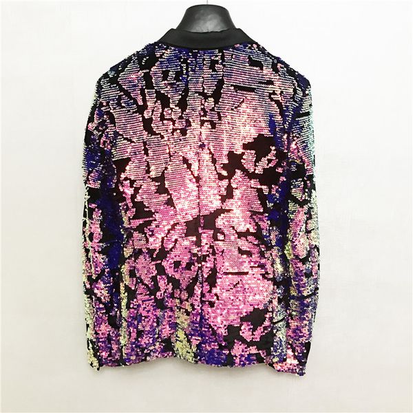 luxury sequined slim men night club singer stage clothes pink single breasted jacket fashion party blazer masculino m-3xl, White;black
luxury sequined slim men night club singer stage clothes pink single breasted jacket fashion party blazer masculino m-3xl, White;black