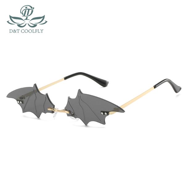 d&t 2020 new fashion sunglasses women men rimless vintage bat shape sunglasses design trending for women, White;black
d&t 2020 new fashion sunglasses women men rimless vintage bat shape sunglasses design trending for women, White;black