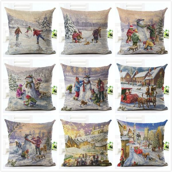 new cartoon christmas series cotton linen pillow office home cushion can be customized
new cartoon christmas series cotton linen pillow office home cushion can be customized