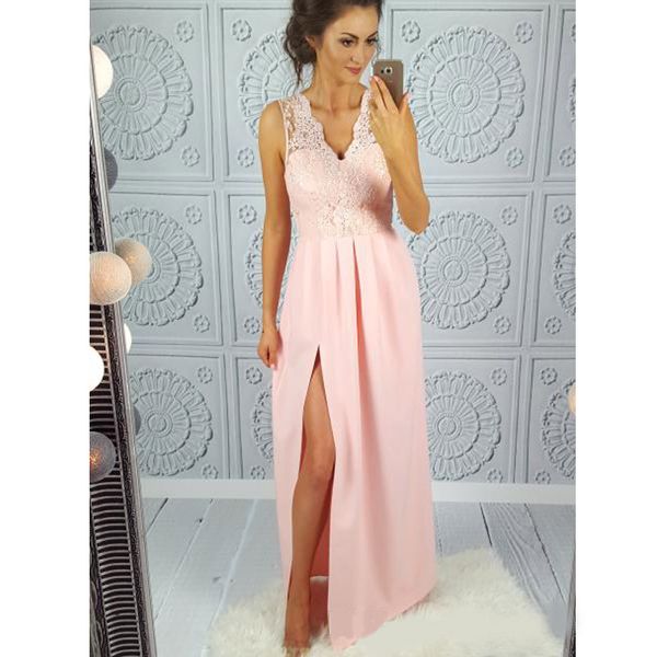 2020 lace appliques matte satin prom gown side split floor length evening dress, Black
2020 lace appliques matte satin prom gown side split floor length evening dress, Black