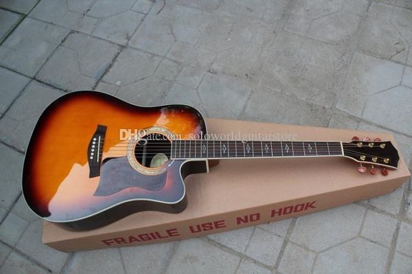tobacco sunburst body solid 41 inch acoustic guitar with rosewood fretboard,body binding,can be customized
tobacco sunburst body solid 41 inch acoustic guitar with rosewood fretboard,body binding,can be customized