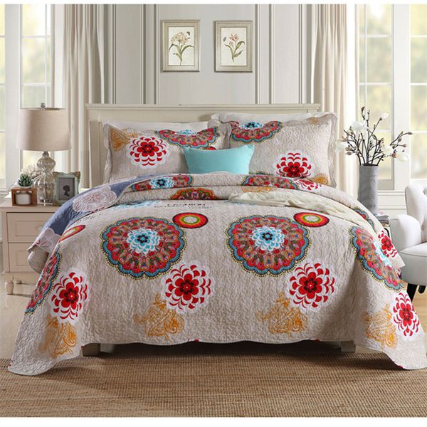 3pcs bohemian style floral patchwork quilt two-sided bedspread full size printing air condition bed cover xc
3pcs bohemian style floral patchwork quilt two-sided bedspread full size printing air condition bed cover xc