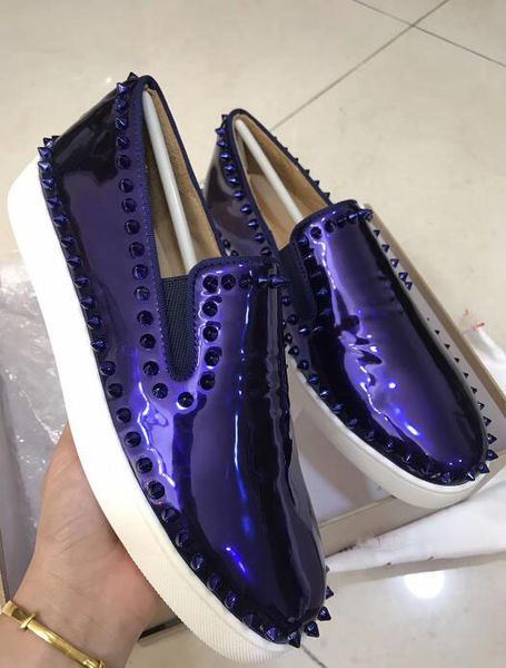 fashion spikes men wedding red bottom casual shoes flat spikes men loaferspik boat mens flat pattent leather sneakers woman slip on platform, Black
fashion spikes men wedding red bottom casual shoes flat spikes men loaferspik boat mens flat pattent leather sneakers woman slip on platform, Black