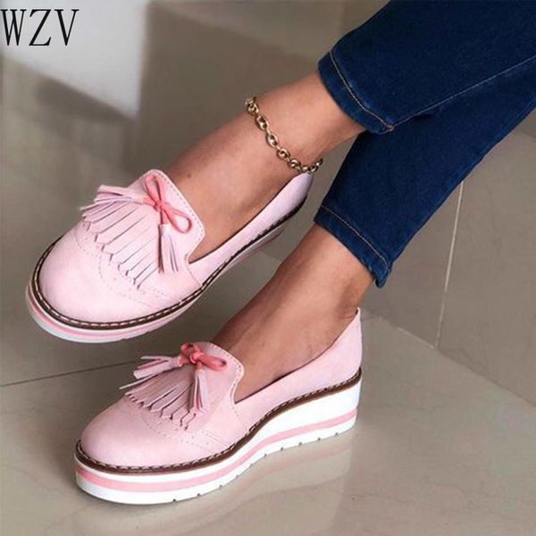 2020 soft pu leather tassel slip on loafers ladies shoes sewing summer women's flats woman platform thick bottom footwear female, Black
2020 soft pu leather tassel slip on loafers ladies shoes sewing summer women's flats woman platform thick bottom footwear female, Black