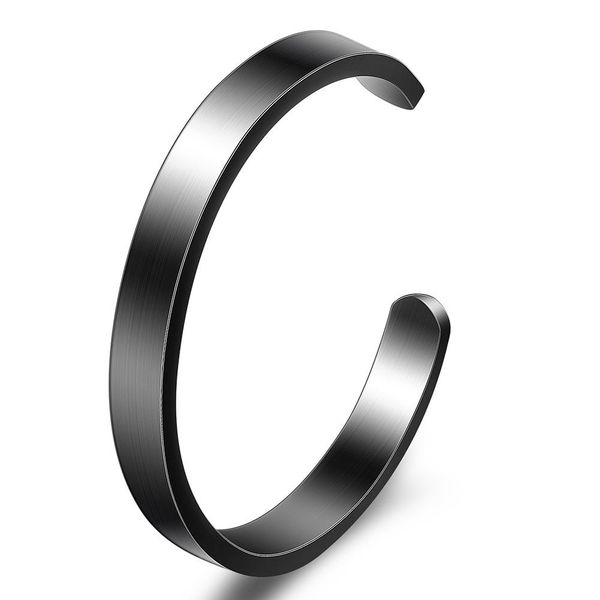 new fashion 8mm titanium stainless steel mens and womens blank open cuff c shaped bangle bracelet lover jewelry gifts for couples wholesale, Black
new fashion 8mm titanium stainless steel mens and womens blank open cuff c shaped bangle bracelet lover jewelry gifts for couples wholesale, Black