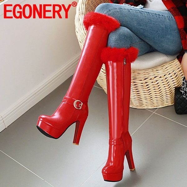 egonery 2019 winter new warm knee high boots outside super high heels platform zip bluckle women shoes drop shipping size 33-45, Black
egonery 2019 winter new warm knee high boots outside super high heels platform zip bluckle women shoes drop shipping size 33-45, Black
