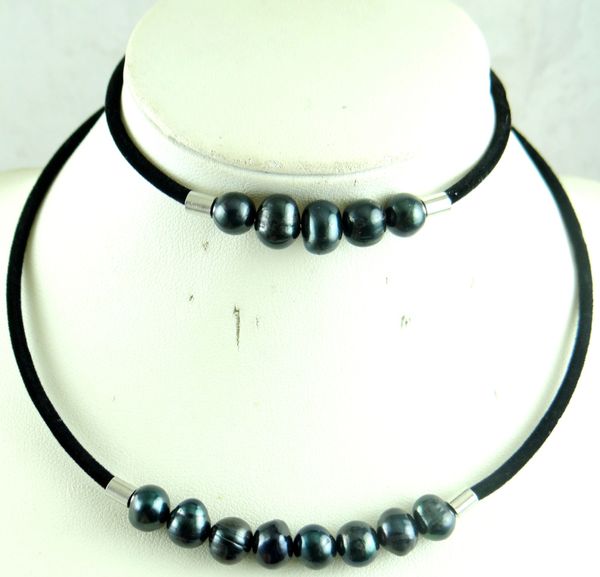 amazing freshwater pearl natural real pearl necklace bracelet white black women necklace fashion jewelry, Silver
amazing freshwater pearl natural real pearl necklace bracelet white black women necklace fashion jewelry, Silver