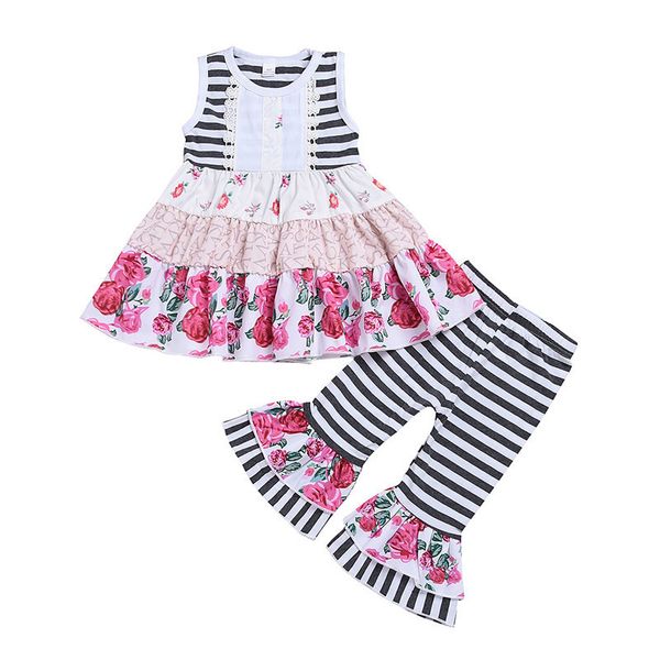 girls lace striped sets 17 colors kids flare sleeve baby grils thanksgiving turkey suit kids casual clothes floral casual pants 06, White
girls lace striped sets 17 colors kids flare sleeve baby grils thanksgiving turkey suit kids casual clothes floral casual pants 06, White