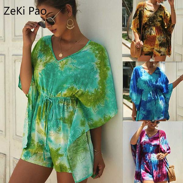 2020 summer bohemian printed vacation women painted printed v-neck short sleeve jumpsuit temperament beach casual jumpsuit, Black;white
2020 summer bohemian printed vacation women painted printed v-neck short sleeve jumpsuit temperament beach casual jumpsuit, Black;white