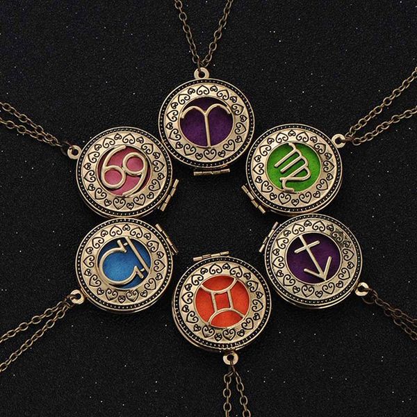 12 constellation dispenser phase box necklace christmas gifts accessories multi-functional jewelry 1pc, Silver
12 constellation dispenser phase box necklace christmas gifts accessories multi-functional jewelry 1pc, Silver