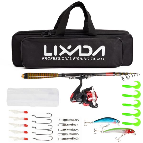 lixada carbon fiber fishing rod and reel combo full kit spinning fishing reel lure gear organizer pole set
lixada carbon fiber fishing rod and reel combo full kit spinning fishing reel lure gear organizer pole set