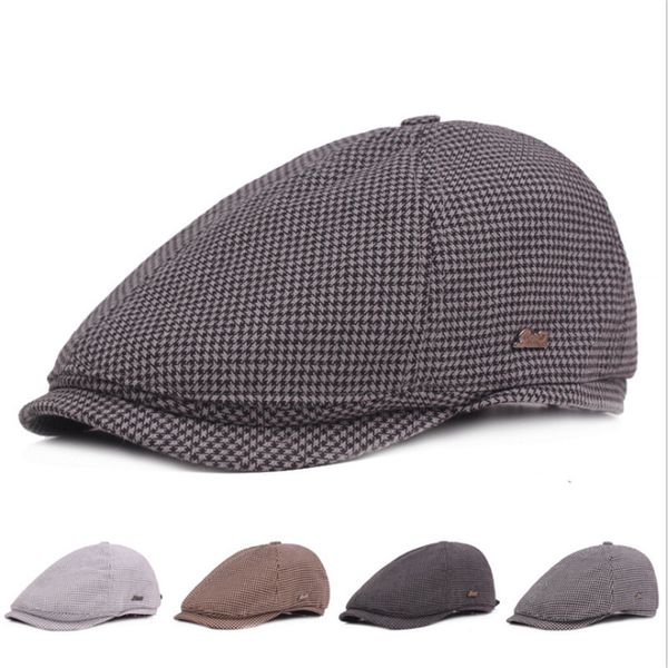 new classic berets hats for men women autumn winter plaid retro hat gorras planas boinas beret flat caps casquette ajustable, Blue;gray
new classic berets hats for men women autumn winter plaid retro hat gorras planas boinas beret flat caps casquette ajustable, Blue;gray