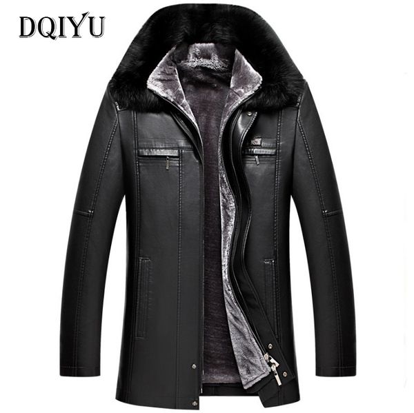 dqiyu russia winter leather jacket men new real fur collar leather jacket thicken long men's windbreaker casual male coat, Black
dqiyu russia winter leather jacket men new real fur collar leather jacket thicken long men's windbreaker casual male coat, Black