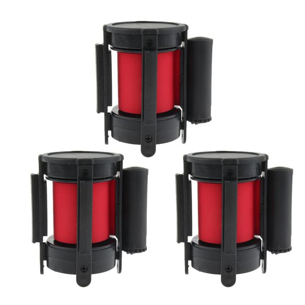 3pcs retractable queue crowd barriers belt crowd control wall mount type 9.8ft/3meters
3pcs retractable queue crowd barriers belt crowd control wall mount type 9.8ft/3meters
