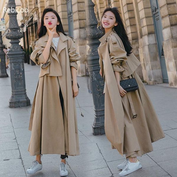 casual slim long trench for women turn-down collar sashes ladies trench windbreaker solid full sleeve autum streetwear, Tan;black
casual slim long trench for women turn-down collar sashes ladies trench windbreaker solid full sleeve autum streetwear, Tan;black