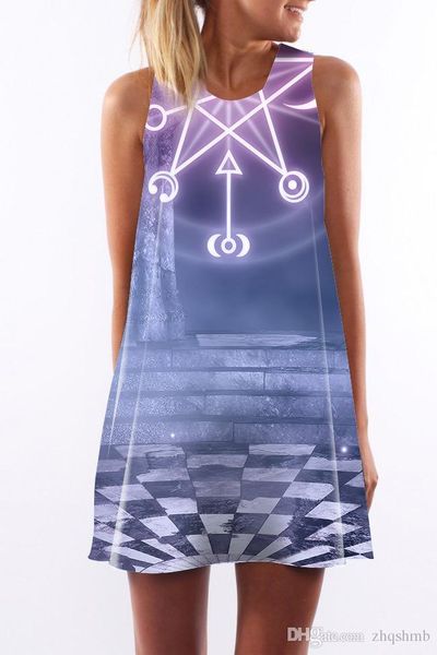 women dress summer crew neck sling sleeveless hip wrap elegant lady 3d digital geometric blue purple print skirt casual pencil dresses s-xl, Black;gray
women dress summer crew neck sling sleeveless hip wrap elegant lady 3d digital geometric blue purple print skirt casual pencil dresses s-xl, Black;gray