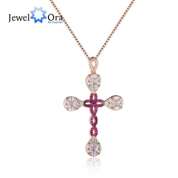 925 sterling silver necklaces pendants unique cross cubic zirconia for women lady jewelry classic choker(jewelora ne102908
925 sterling silver necklaces pendants unique cross cubic zirconia for women lady jewelry classic choker(jewelora ne102908
