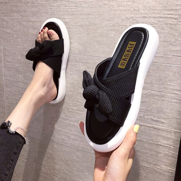 female shoes ladies' slippers lady butterfly-knot low slides 2020 girl soft flat cotton fabric fashion rubber, Black
female shoes ladies' slippers lady butterfly-knot low slides 2020 girl soft flat cotton fabric fashion rubber, Black