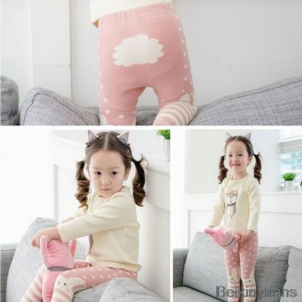 spring and autumn cartoon pantyhose girls and boys pantyhose cotton children stockings, Blue