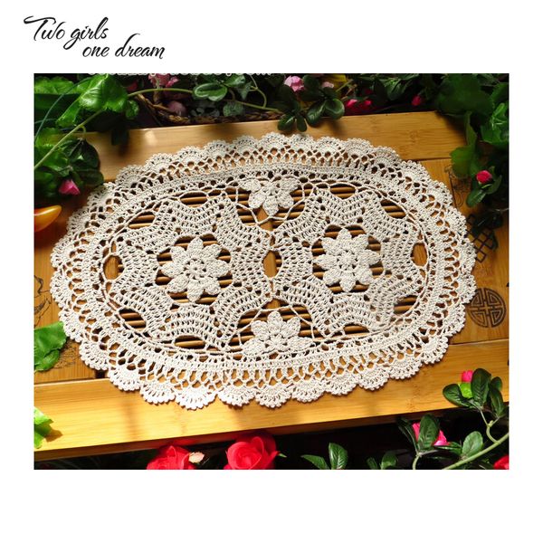 diy hand crochet lace table mats garden oval european kitchen dining tray mat decoration accessories pad placemat 30*50cm 4pcs
diy hand crochet lace table mats garden oval european kitchen dining tray mat decoration accessories pad placemat 30*50cm 4pcs