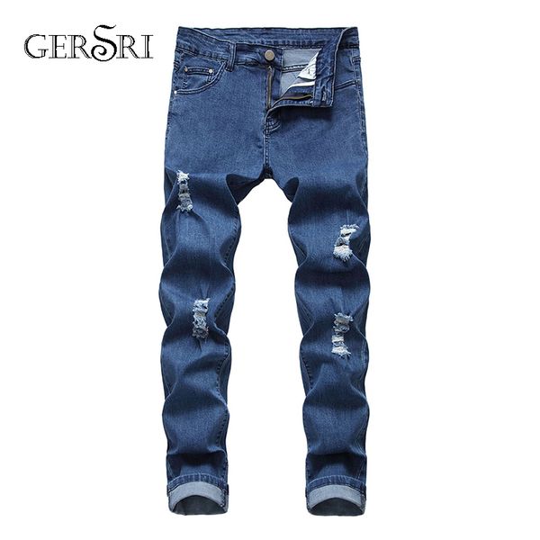 gersri luxury quality men's slim jeans pants brand mens straight pants new blue hole jeans for men plus size
gersri luxury quality men's slim jeans pants brand mens straight pants new blue hole jeans for men plus size