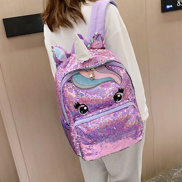 sequins unicorn backpack fashion glitter school book bag girls cute hologram laser pu leather
sequins unicorn backpack fashion glitter school book bag girls cute hologram laser pu leather