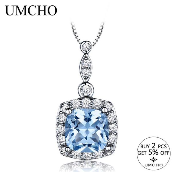 umcho romantic 925 sterling silver necklaces pendants created sky blue stone necklace wedding gifts for women females
umcho romantic 925 sterling silver necklaces pendants created sky blue stone necklace wedding gifts for women females
