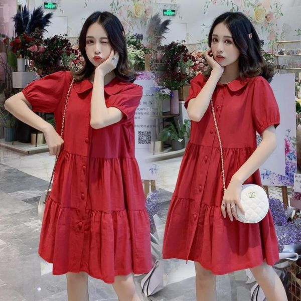 maternity dresses 1943# clothes summer cotton solid color loose stylish dress for pregnant women mom, White
maternity dresses 1943# clothes summer cotton solid color loose stylish dress for pregnant women mom, White