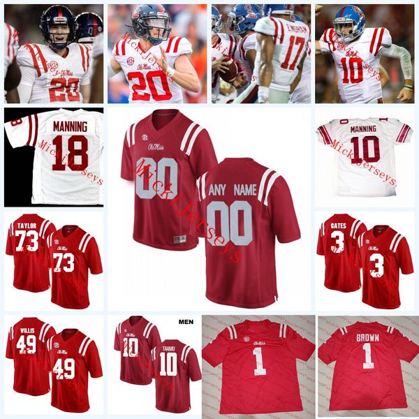 Custom Ole Miss Rebels Football Jersey Ken Webste Bo Wallace Markel Winters Will Gleeson Archie Manning Rod Taylor DeMarquis Gates Jersey
Custom Ole Miss Rebels Football Jersey Ken Webste Bo Wallace Markel Winters Will Gleeson Archie Manning Rod Taylor DeMarquis Gates Jersey