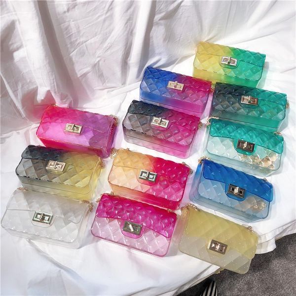 designer-clear transparent jelly chain shoulder bag colorful candy color design women girls plaid small matte handbag messenger fashion bags
designer-clear transparent jelly chain shoulder bag colorful candy color design women girls plaid small matte handbag messenger fashion bags