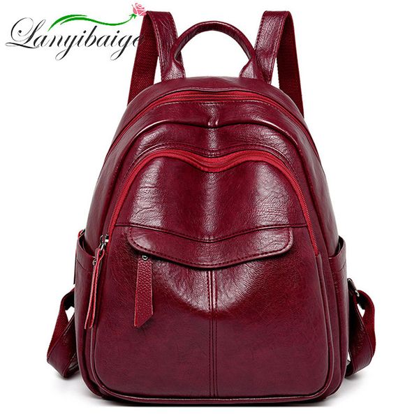 vintage female pu leather backpacks mochilas ladies bagpack women back pack solid school bags for girls shoulder bag sac a dos
vintage female pu leather backpacks mochilas ladies bagpack women back pack solid school bags for girls shoulder bag sac a dos