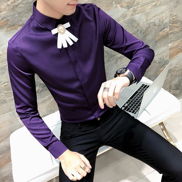 лучшие качества spring 2019 new men рубашка мода slim fit смокинг рубашка мужчины с длинным рукавом ночной клуб singer костюм рубашки платья, White;black
лучшие качества spring 2019 new men рубашка мода slim fit смокинг рубашка мужчины с длинным рукавом ночной клуб singer костюм рубашки платья, White;black