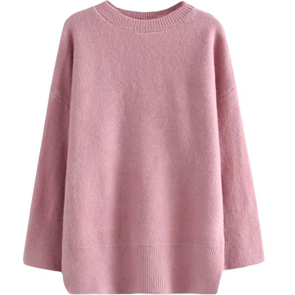 plus size casual essential sweaters 2019 autumn women fashion loose long sleeve knitting pullovers t54-6021, White;black
plus size casual essential sweaters 2019 autumn women fashion loose long sleeve knitting pullovers t54-6021, White;black