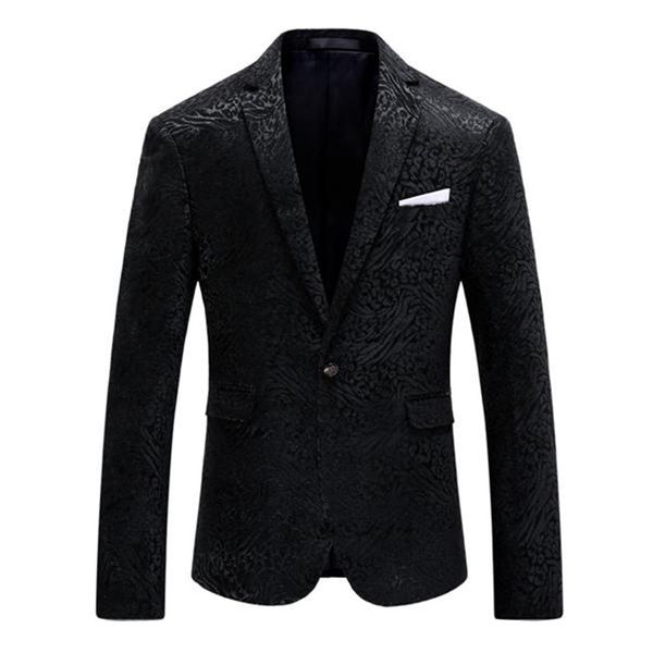 fashion blazer men floral casual slim blazers 2019 new arrival fashion party single breasted men suit jacket, White;black
fashion blazer men floral casual slim blazers 2019 new arrival fashion party single breasted men suit jacket, White;black