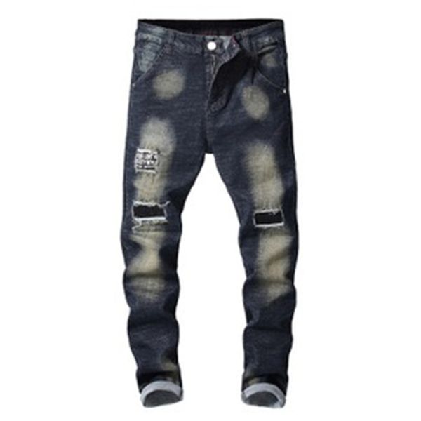 luxury jeans hip hop pants designer jeans distressed ripped biker jean slim fit motorcycle denim jeans size 28-38, Blue
luxury jeans hip hop pants designer jeans distressed ripped biker jean slim fit motorcycle denim jeans size 28-38, Blue