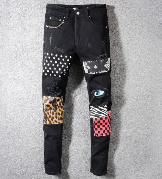 autumn and winter new small straight embroidery flag badge paint men's slim non-elastic jeans trend men's pants, Blue
autumn and winter new small straight embroidery flag badge paint men's slim non-elastic jeans trend men's pants, Blue