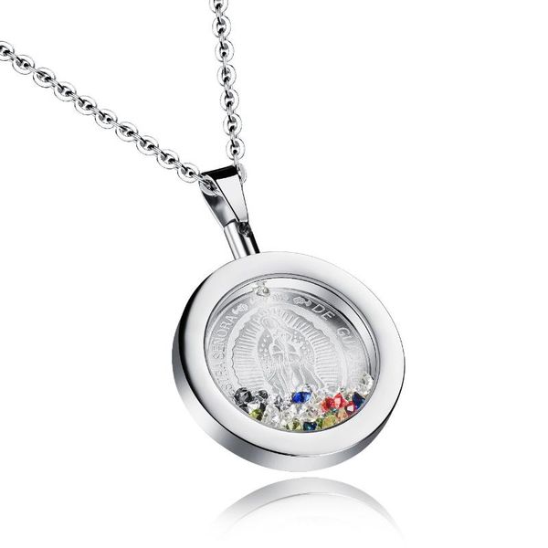 opk europe and america wish bottle necklace blessed virgin mary maria colorful crystals crystal titanium steel men and women-rel, Silver
opk europe and america wish bottle necklace blessed virgin mary maria colorful crystals crystal titanium steel men and women-rel, Silver