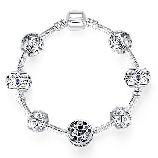hollow star beaded bracelets pan dora designs 925 silver fashion fatima hamsa hand evil eye crystal beads bangle girls women charm jewelry, Golden;silver
hollow star beaded bracelets pan dora designs 925 silver fashion fatima hamsa hand evil eye crystal beads bangle girls women charm jewelry, Golden;silver