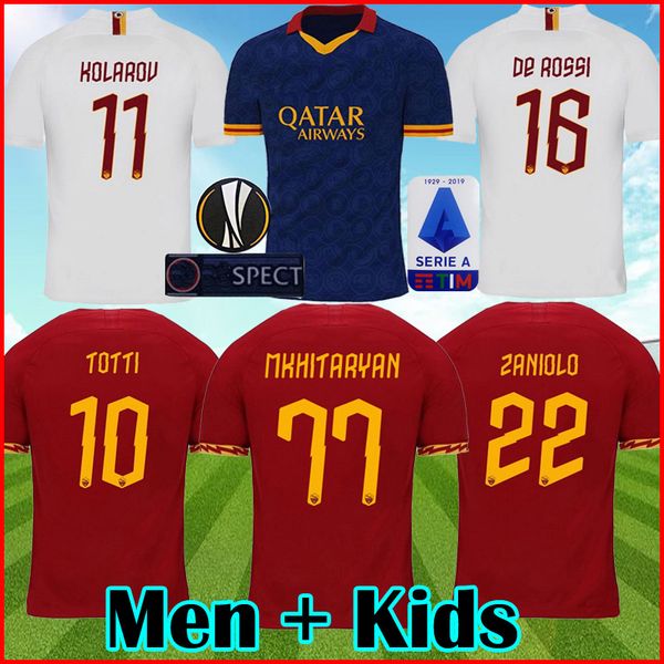 19 20 DE ROSSI DZEKO ZANIOLO roma soccer jersey Third 3rd blue 2019 2020 TOTTI PEROTTI football Kit roma away Kit men + kids sets uniforms
19 20 DE ROSSI DZEKO ZANIOLO roma soccer jersey Third 3rd blue 2019 2020 TOTTI PEROTTI football Kit roma away Kit men + kids sets uniforms