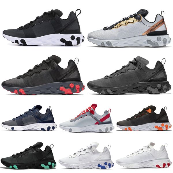 react element 55 men women running shoes metallic gold women triple black mens trainers athletic outdoors sports shoes size 36-45, White;red
react element 55 men women running shoes metallic gold women triple black mens trainers athletic outdoors sports shoes size 36-45, White;red