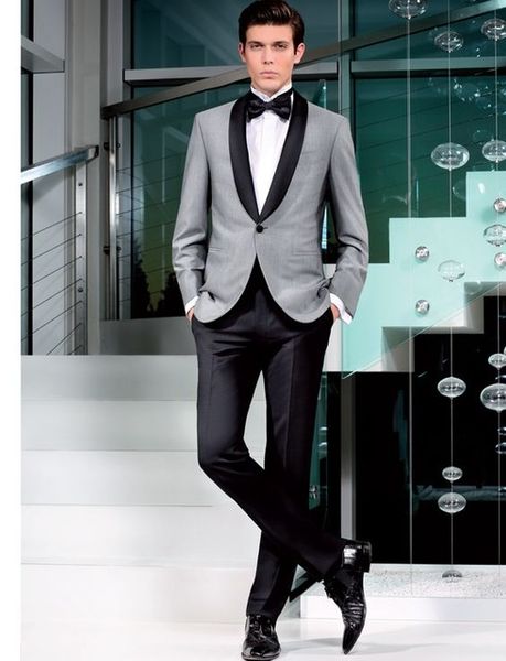 customized latest men's silver black lapel jacket + black pants wedding men's new lang groomsman dress business formal wear, White;black
customized latest men's silver black lapel jacket + black pants wedding men's new lang groomsman dress business formal wear, White;black