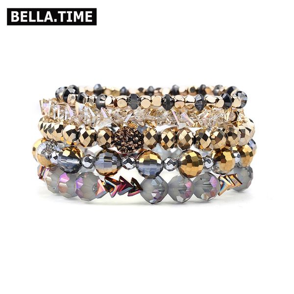 bojiu 5 pcs/set trendy multilayer crystal charm bracelets for women elastic gold yellow gray ab crystal bracelet bcset215, Golden;silver
bojiu 5 pcs/set trendy multilayer crystal charm bracelets for women elastic gold yellow gray ab crystal bracelet bcset215, Golden;silver