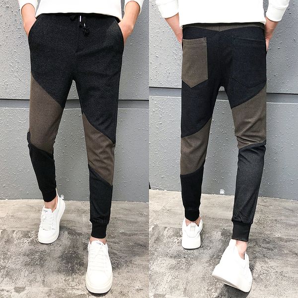 2019 harem pants men joggers trousers autum winter fashions splice streetwear mens pants sportwear skinny hip hop sweatpants, Black
2019 harem pants men joggers trousers autum winter fashions splice streetwear mens pants sportwear skinny hip hop sweatpants, Black