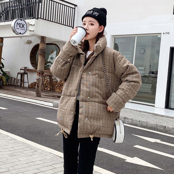 cotton clothing female short paragraph 2019 new korean version of loose ins bread clothes thick winter coat lattice tide, Tan;black
cotton clothing female short paragraph 2019 new korean version of loose ins bread clothes thick winter coat lattice tide, Tan;black