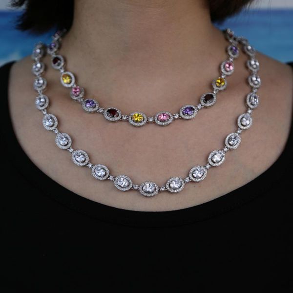 2 colors delicate oval crystal round choker necklace for women wedding/party gift 2020 unique style, Silver
2 colors delicate oval crystal round choker necklace for women wedding/party gift 2020 unique style, Silver