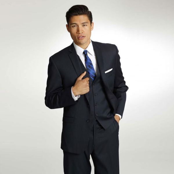 classy mens suits black groomsmen wedding tuxedos notched lapel groom suit custom made formal blazers with jacket pants vest, Black;gray
classy mens suits black groomsmen wedding tuxedos notched lapel groom suit custom made formal blazers with jacket pants vest, Black;gray